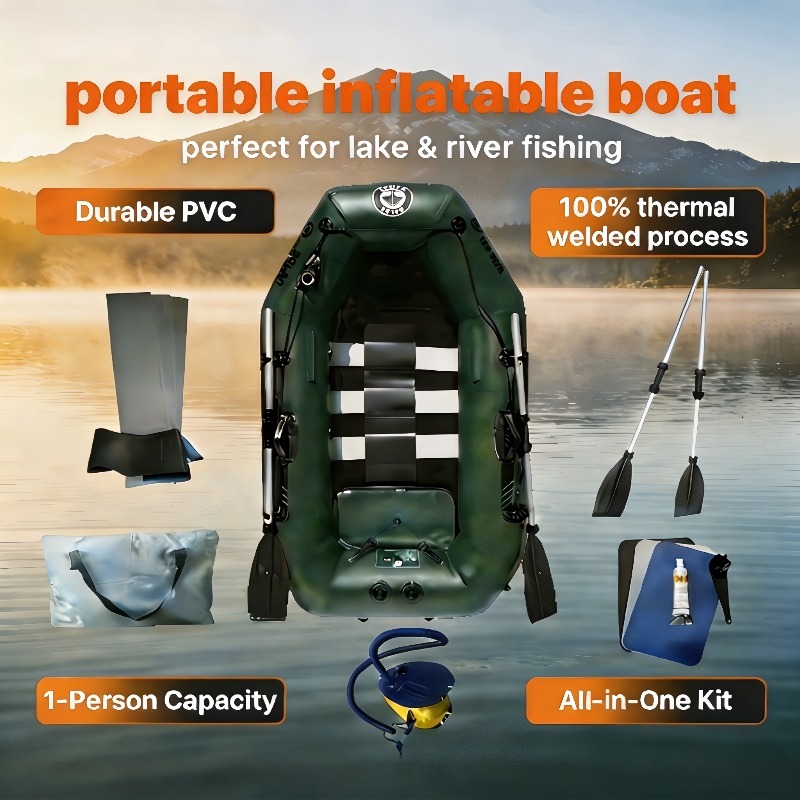 Barco de Pesca Inflável para 1 - Fishing Boat Inflatable avaliação e preço