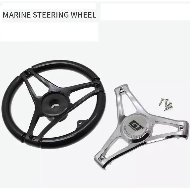 Novo volante de barco gt e vol - Fishing Boat Steering Wheel avaliação e preço